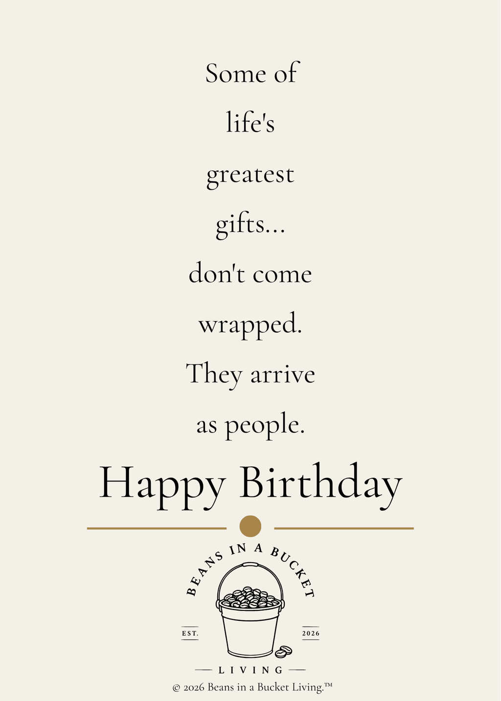 Best Friend Birthday Card - One of Life's Greatest Gifts- Digital Download
