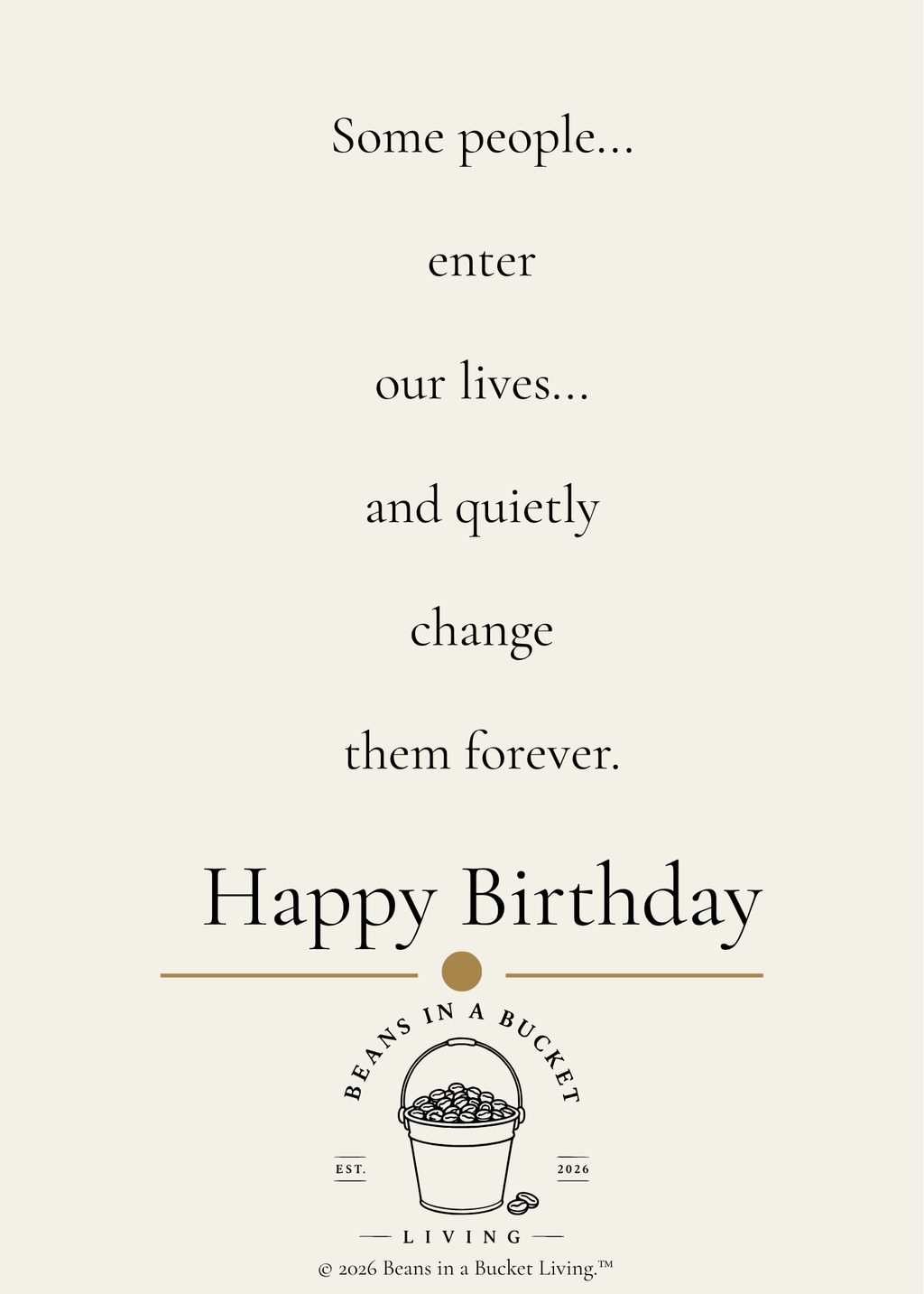 Best Friend Birthday Card - You Changed My Life - Digital Download