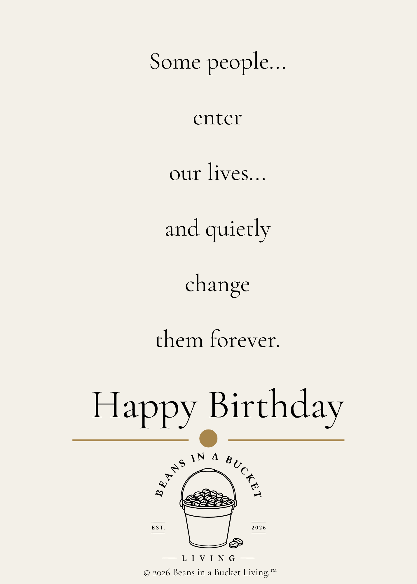 Best Friend Birthday Card - You Changed My Life - Digital Download