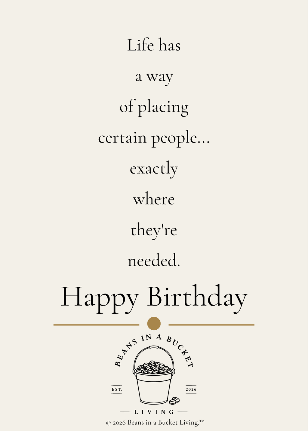 Friend Birthday Card - Exactly Where You're Needed - Digital Download