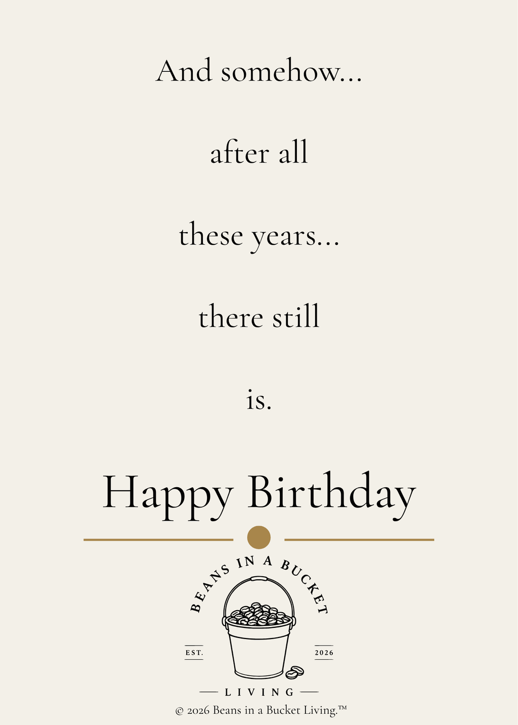 Birthday Card - Then and Now - Digital Download