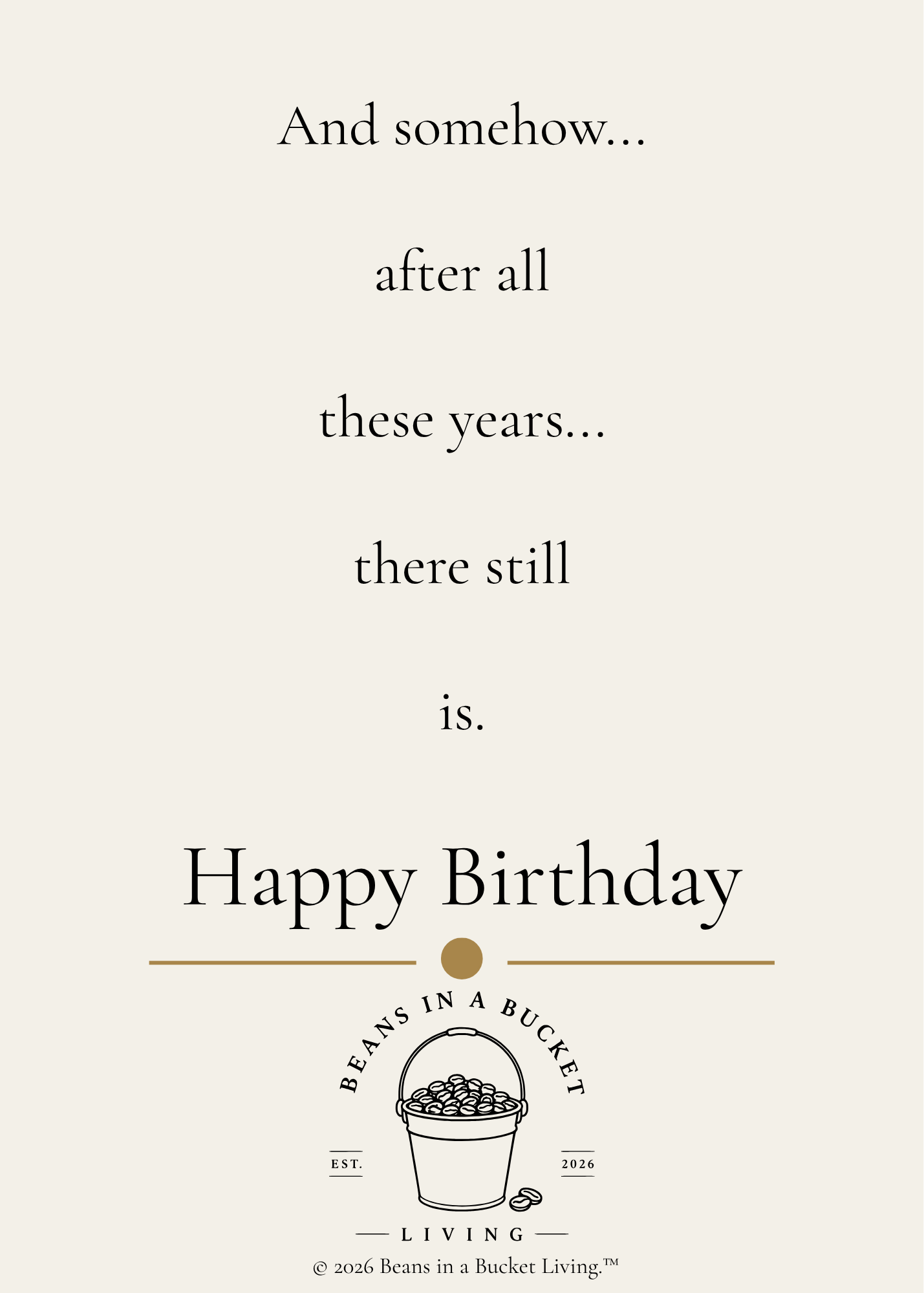 Birthday Card - Then and Now - Digital Download