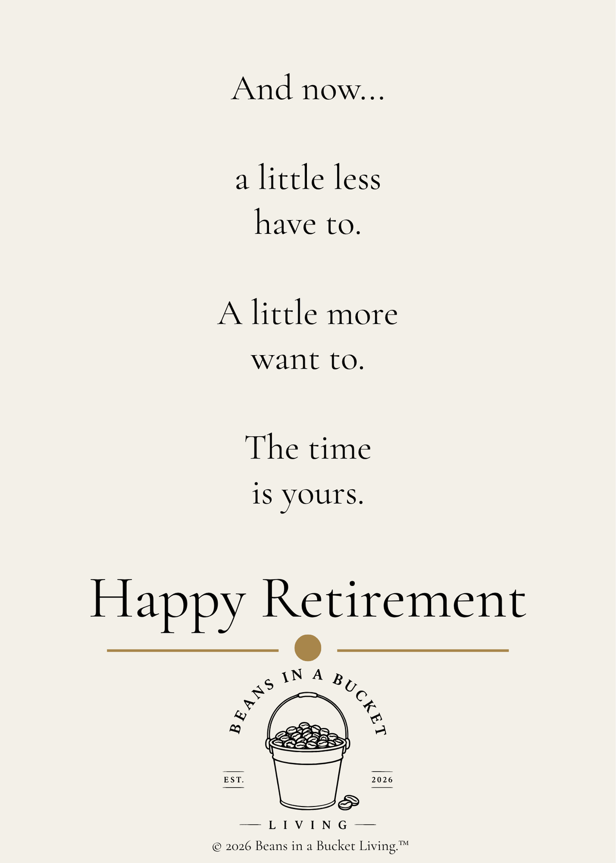 Retirement Card – Yours – Digital Download