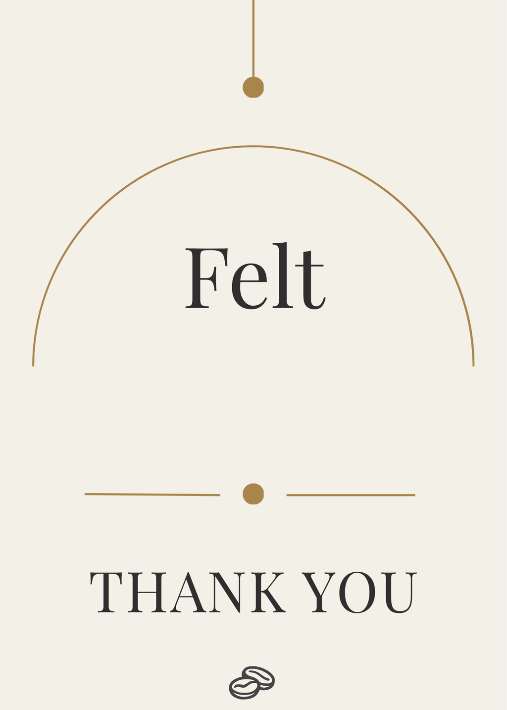 Thank You Card - Felt - Digital Download