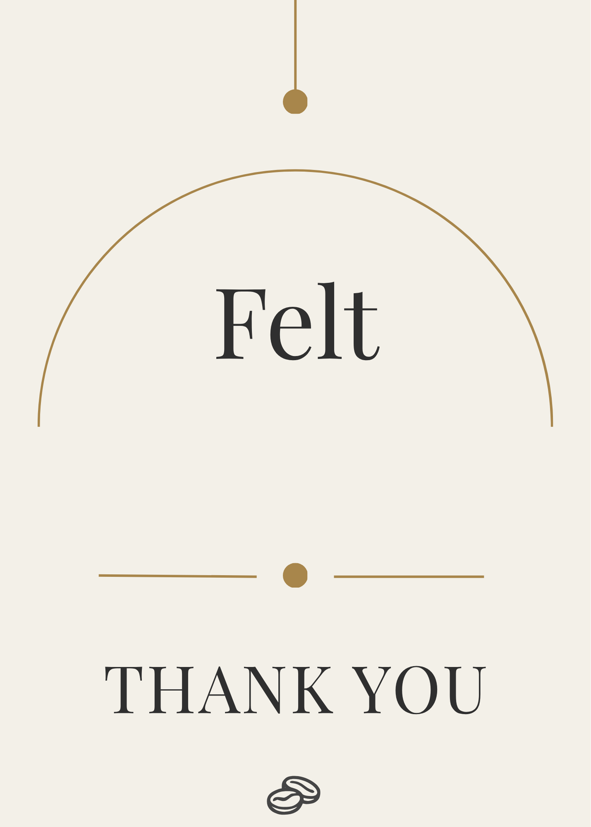 Thank You Card - Felt - Digital Download