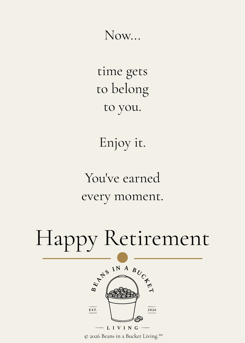 Retirement Card – Time – Digital Download
