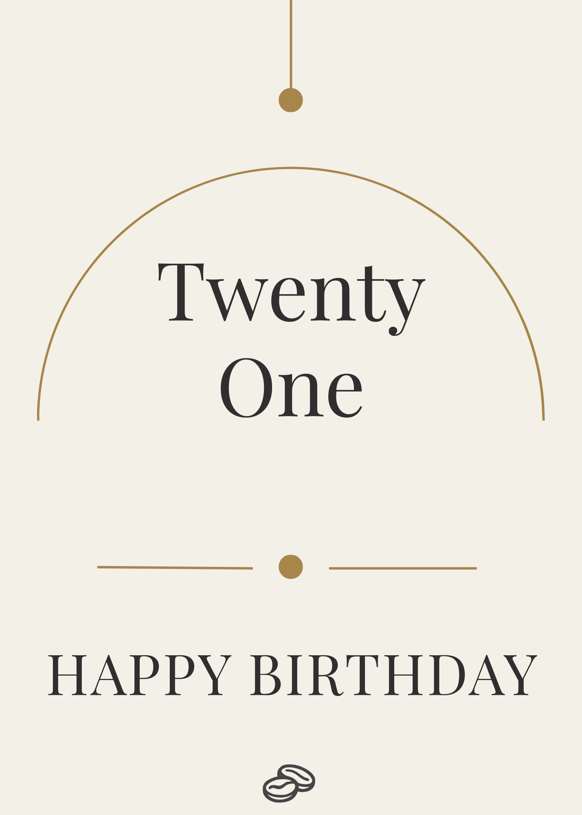 21st Birthday Card - This Moment - Digital Download