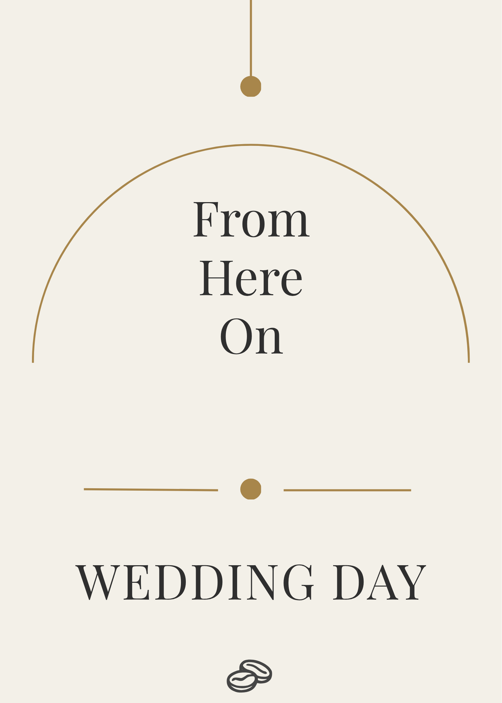 Wedding Card - From Here On - Digital Download