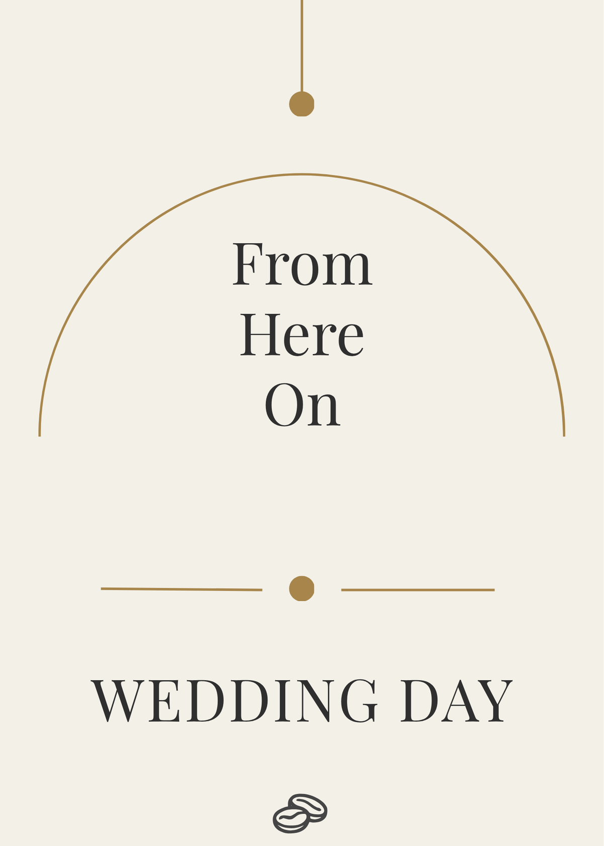 Wedding Card - From Here On - Digital Download