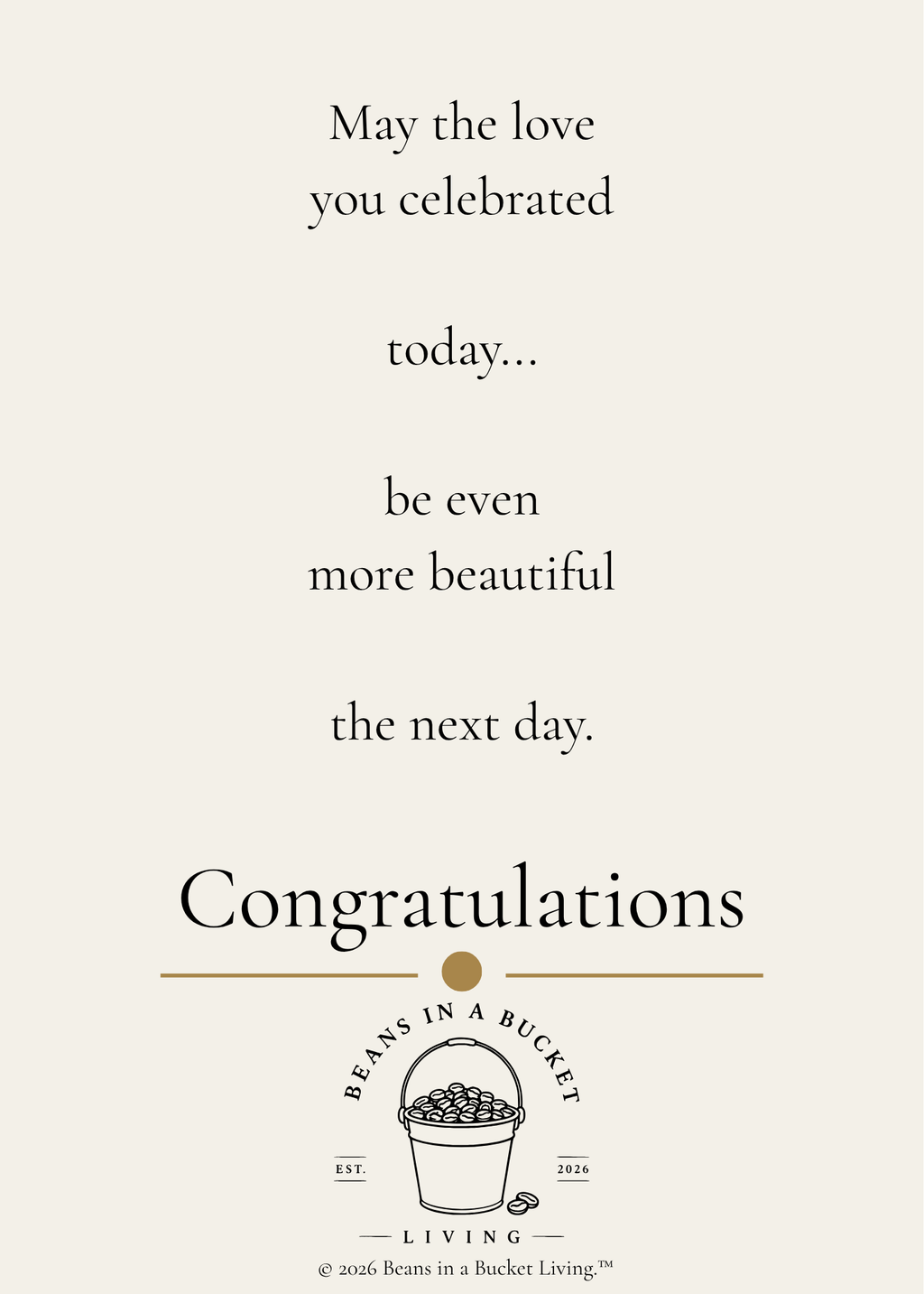 Wedding Card - The Next Day - Digital Download