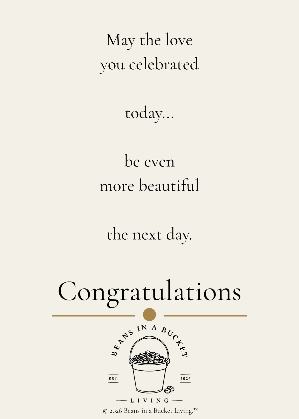 Wedding Card - The Next Day - Digital Download