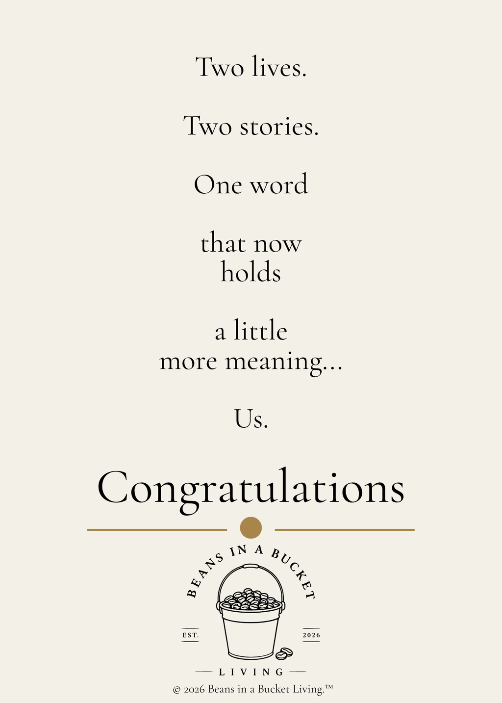 Wedding Card - Us - Digital Download