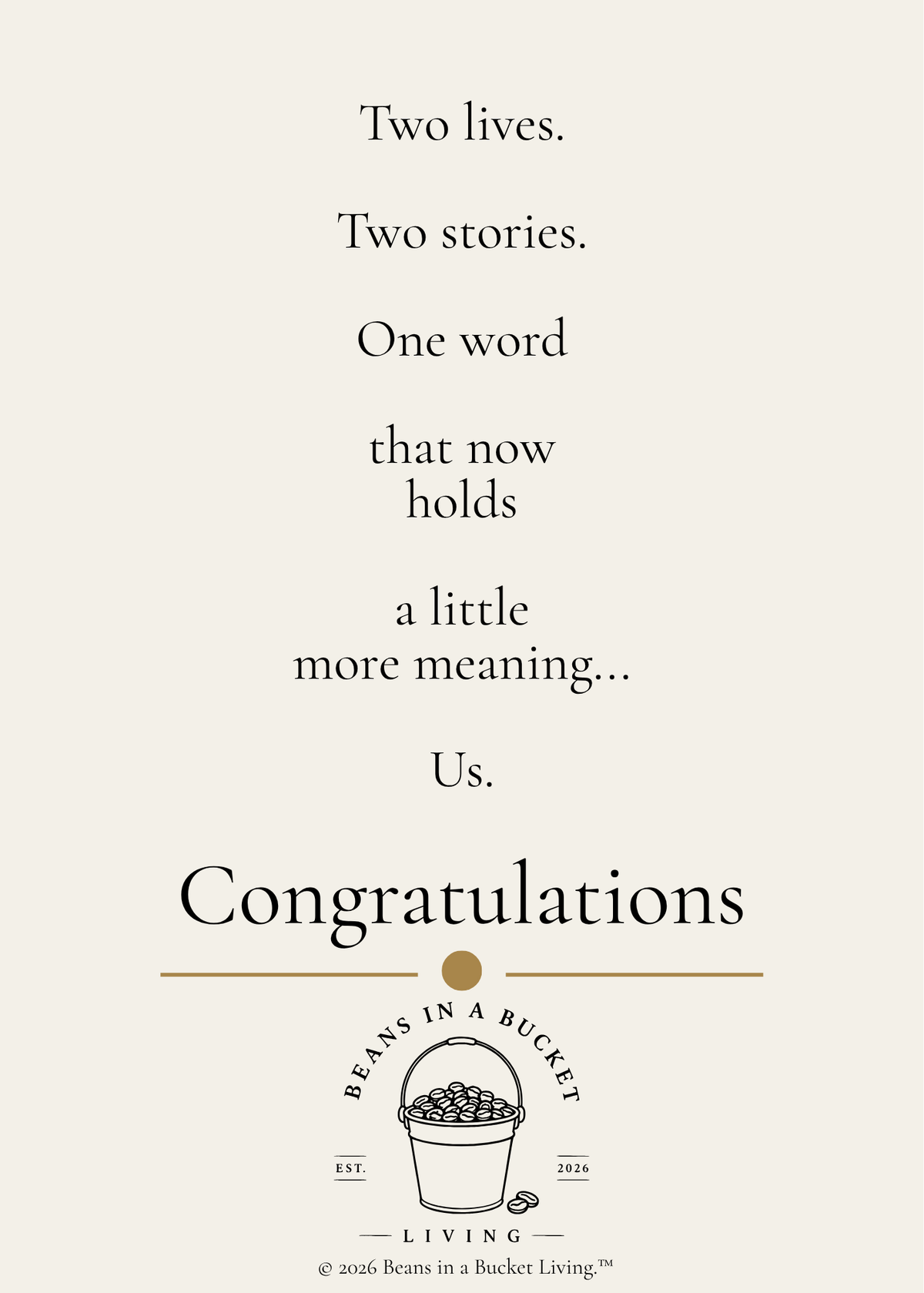 Wedding Card - Us - Digital Download